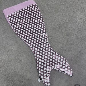 Cynthia Rowley Sequins Mermaid Tail‎ Snuggle Wrap Blanket Sleeping Bag Pink 52"